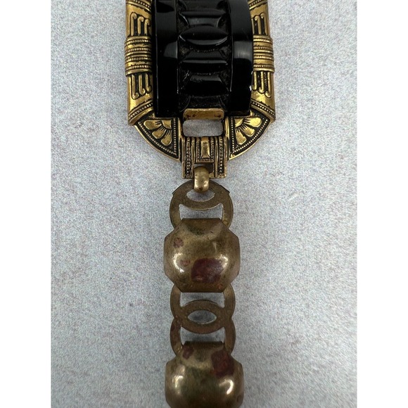 Women's Fashion‎ Jewelry Exquisite Gold Bronze-Tone Chain Link Bracelet - 19.5" - Picture 8 of 13